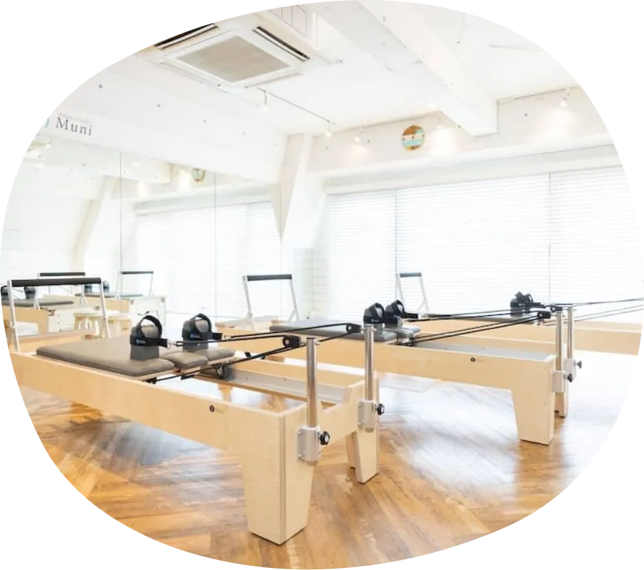 下北沢のピラティススタジオ Muniの内観